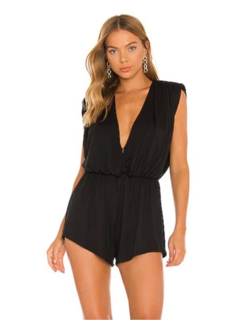 NBD Deep V Jersey Romper